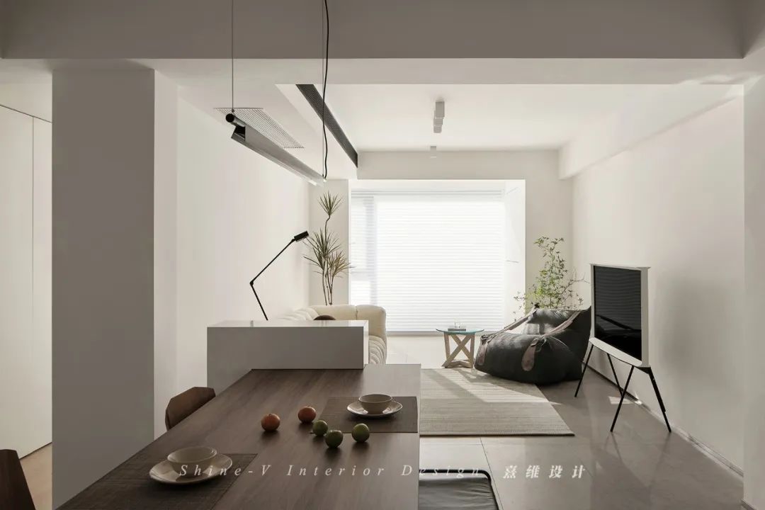 逾白 · 115㎡纯白空间,开放式客餐设计丨中国南京丨熹维设计-32