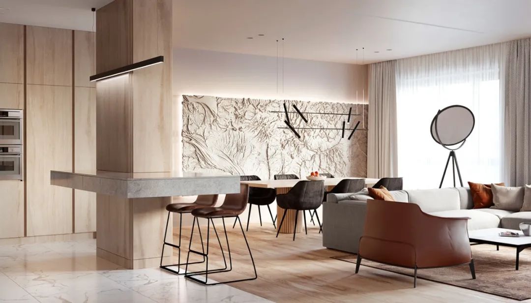 俄罗斯 120㎡原木简约公寓，素雅而精致-34