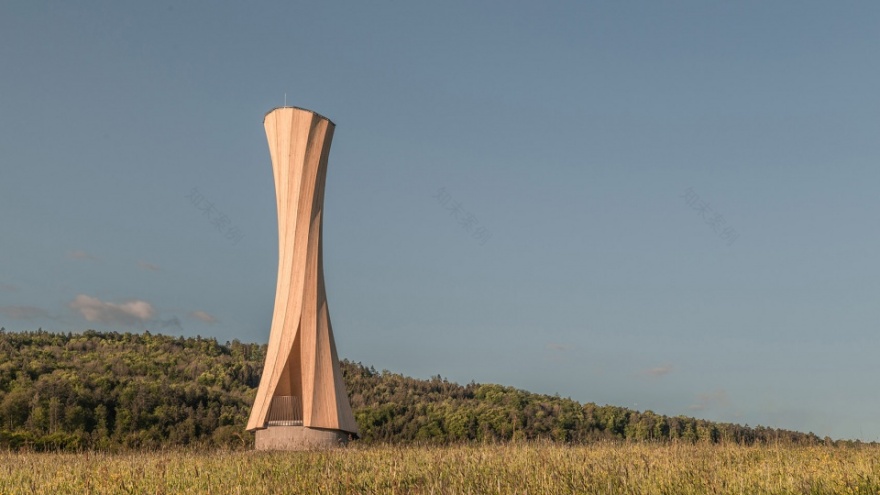 德国乌尔巴赫塔 | 自成型木材的现代建筑表现-22