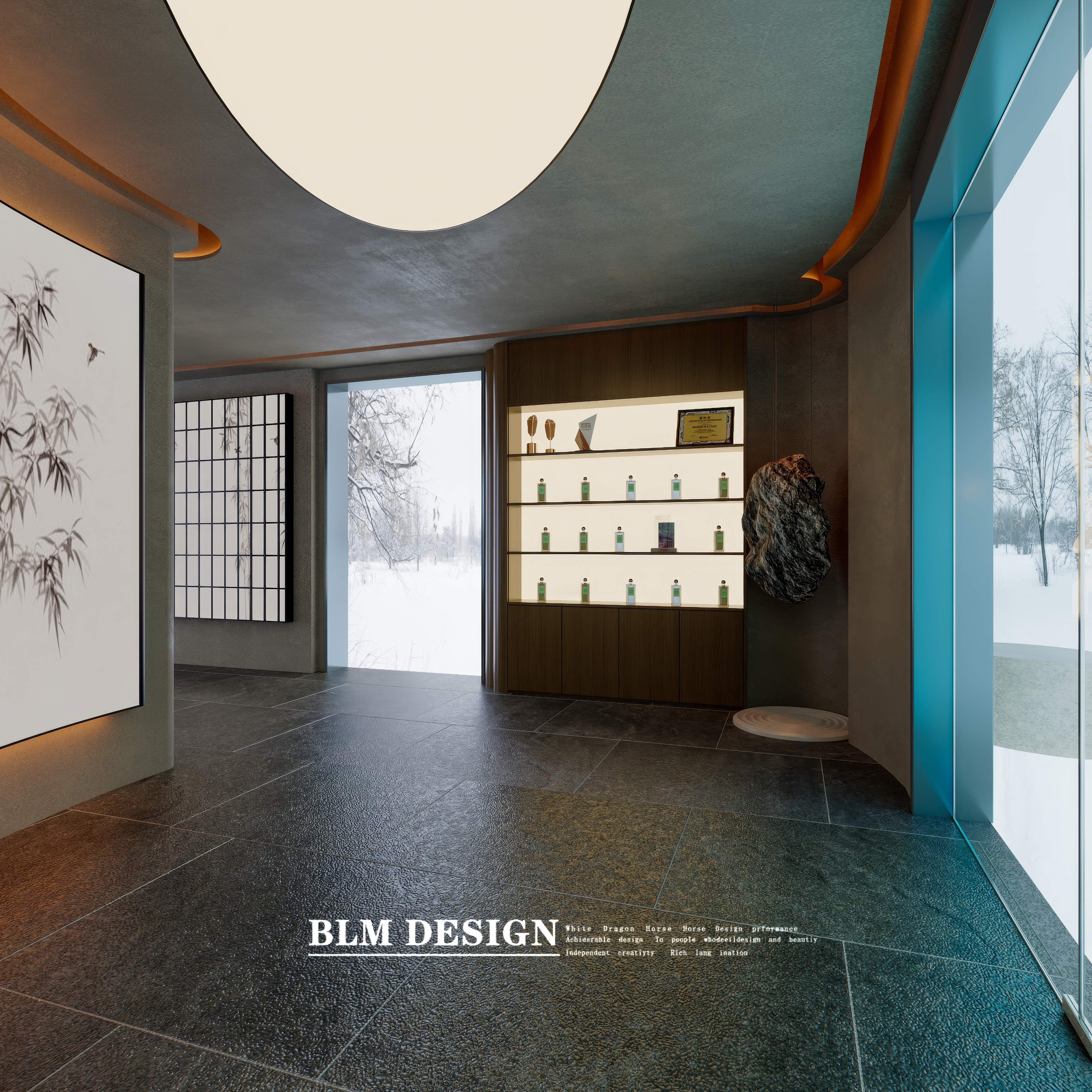 美容院工装案例效果图-2