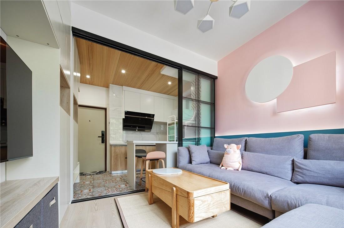 70㎡北欧风小户型极限改造,实用收纳与自然光线完美融合-22