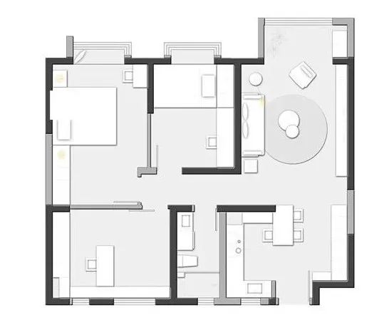 天津 108㎡自然美学居室,打造静谧和谐空间-11