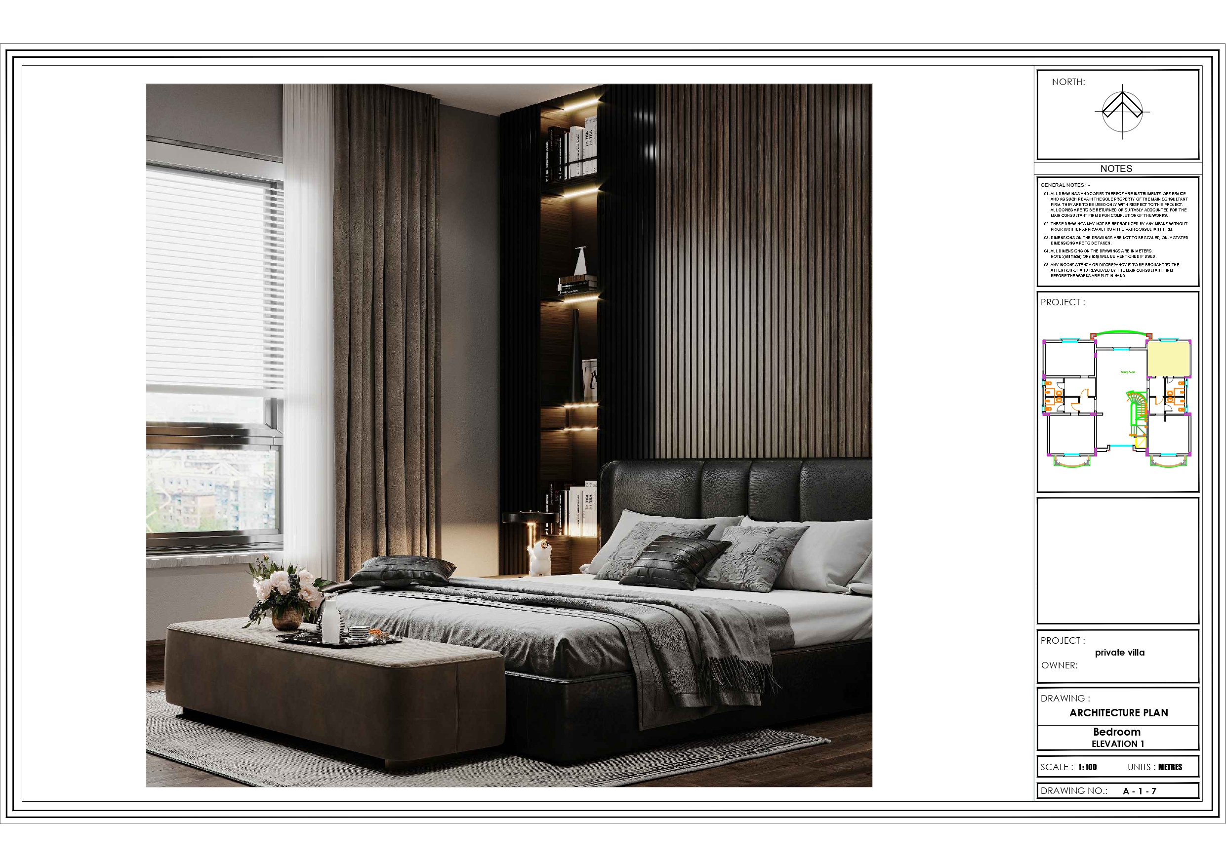 Shop drawings of Bedroom 2-2