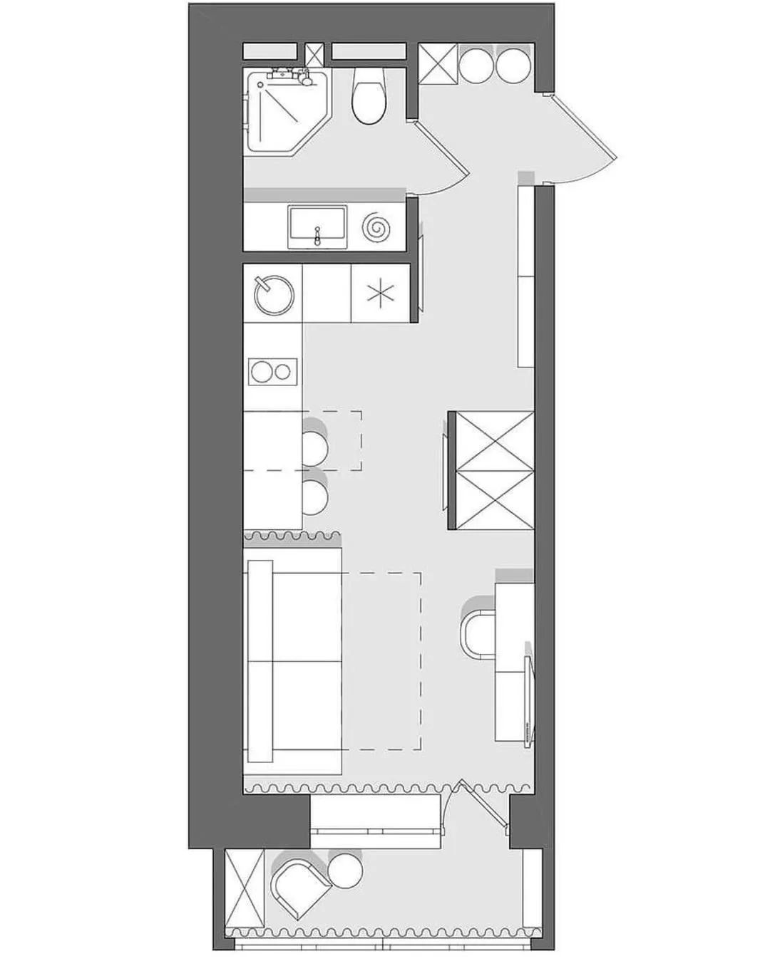 21㎡超实用微型公寓设计丨Realhouse Ofice-11