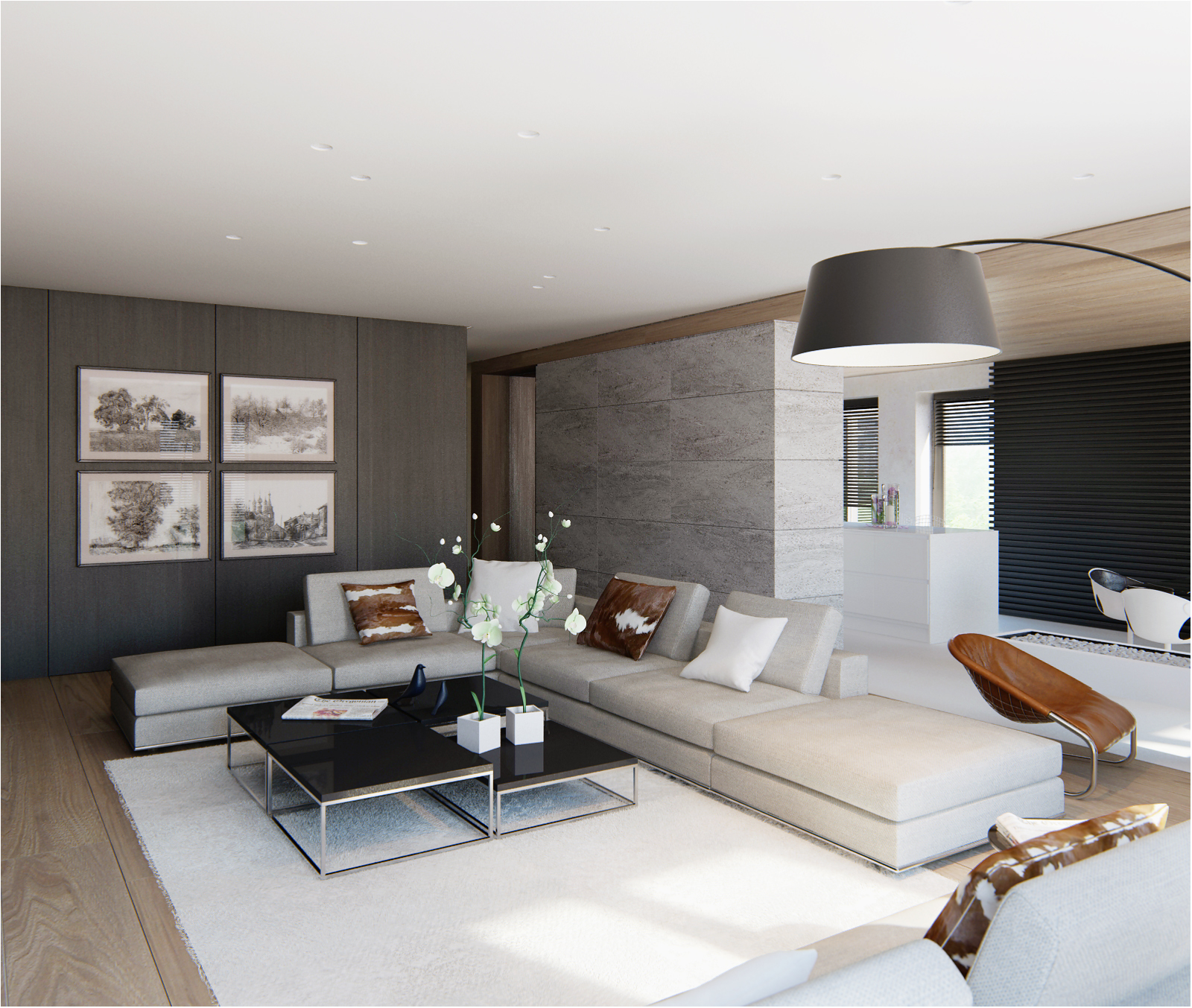 The interiors of the apartments are 360 m  in a residential complex Trilogy Alexandra Fedorova-3