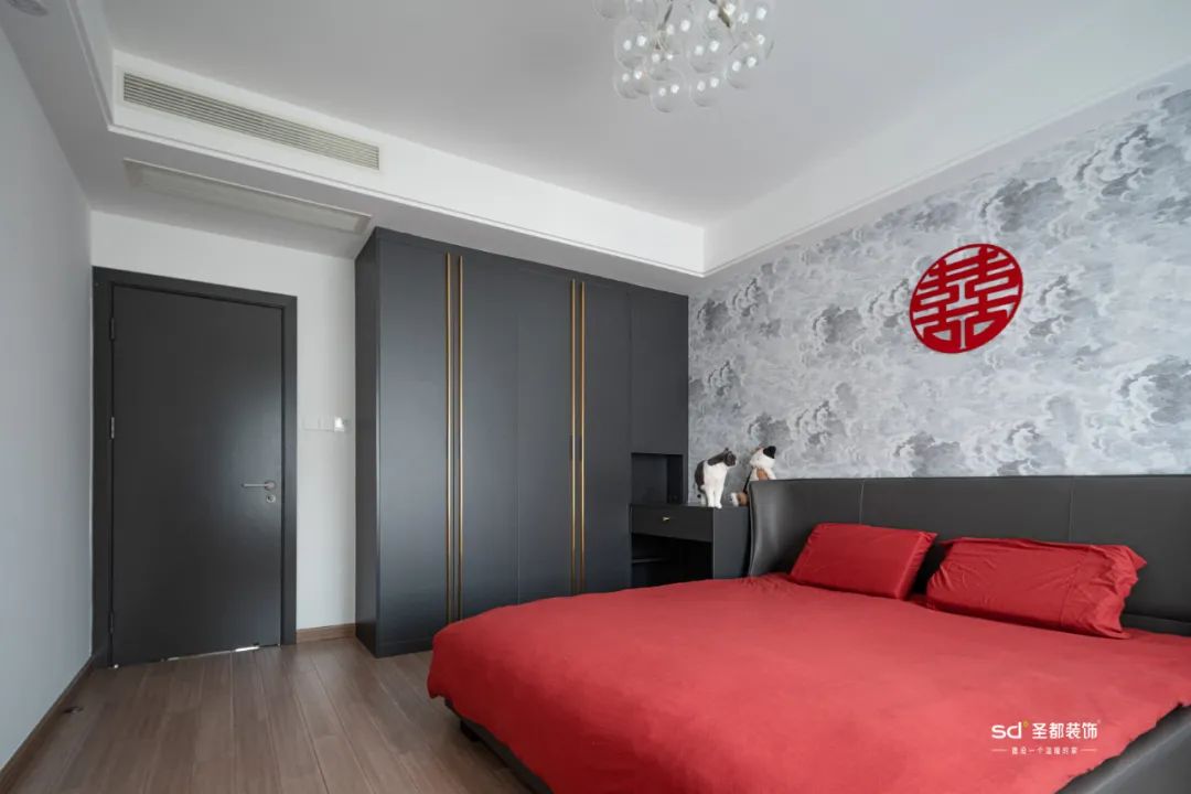 浙江金华 129㎡现代婚房,无主灯设计、客餐厅一体显大气-41