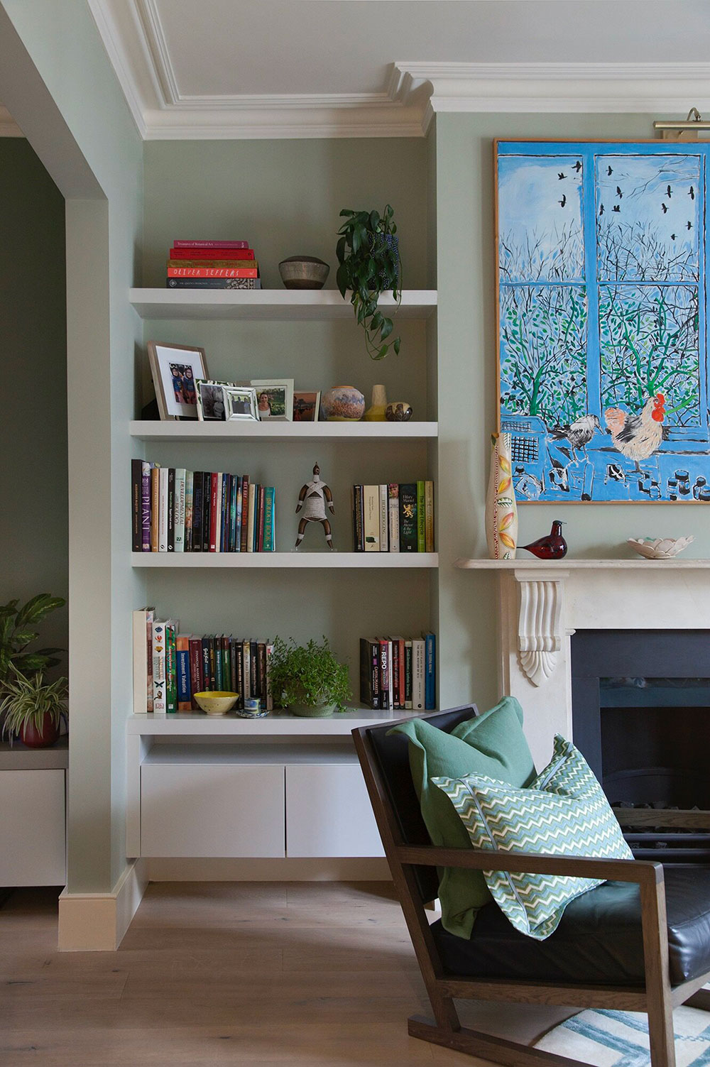 西伦敦蓝色红调活力家居设计-3