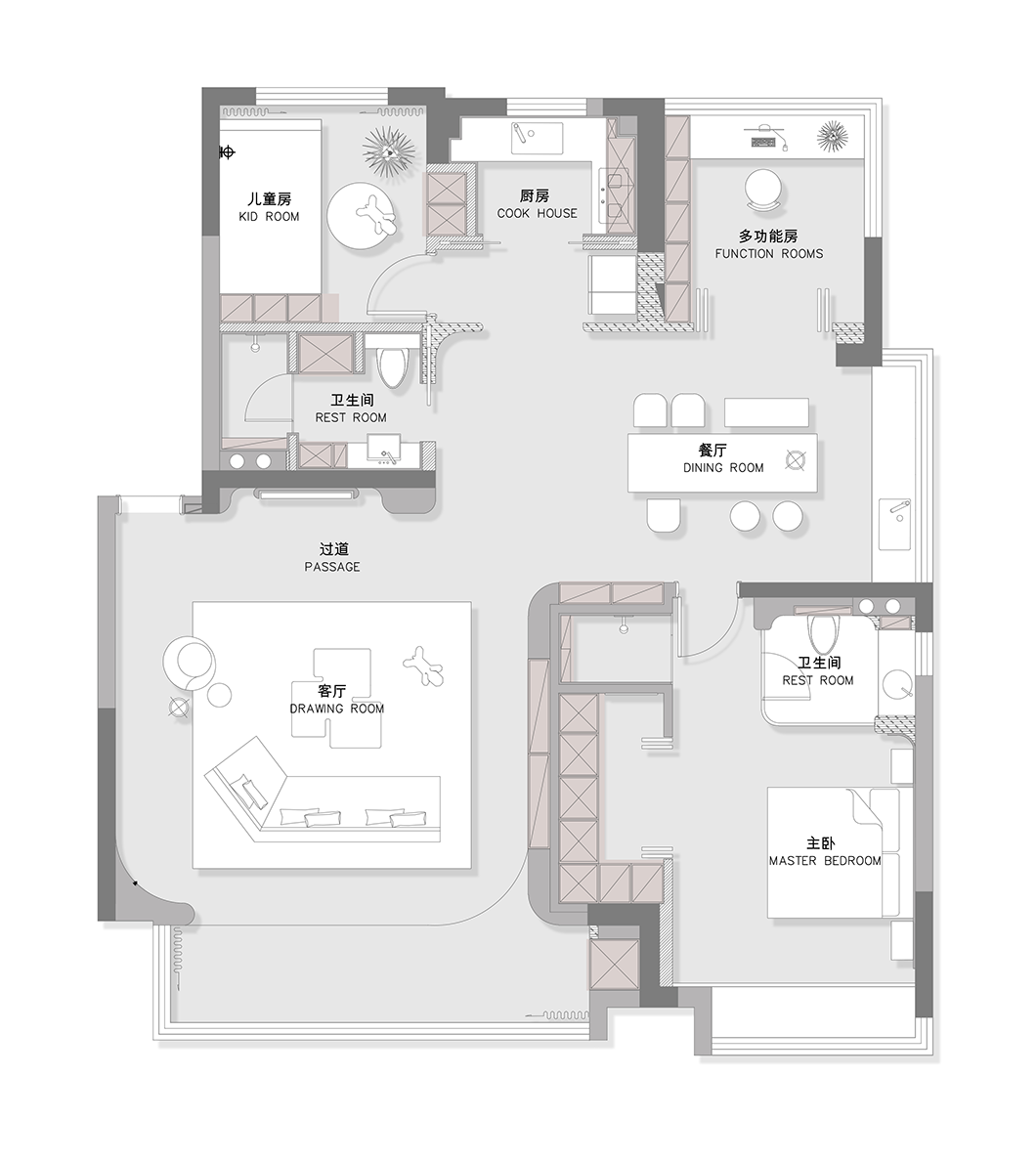 安徽合肥庐月湾 140㎡极简私宅丨中国合肥丨量子空间设计-40