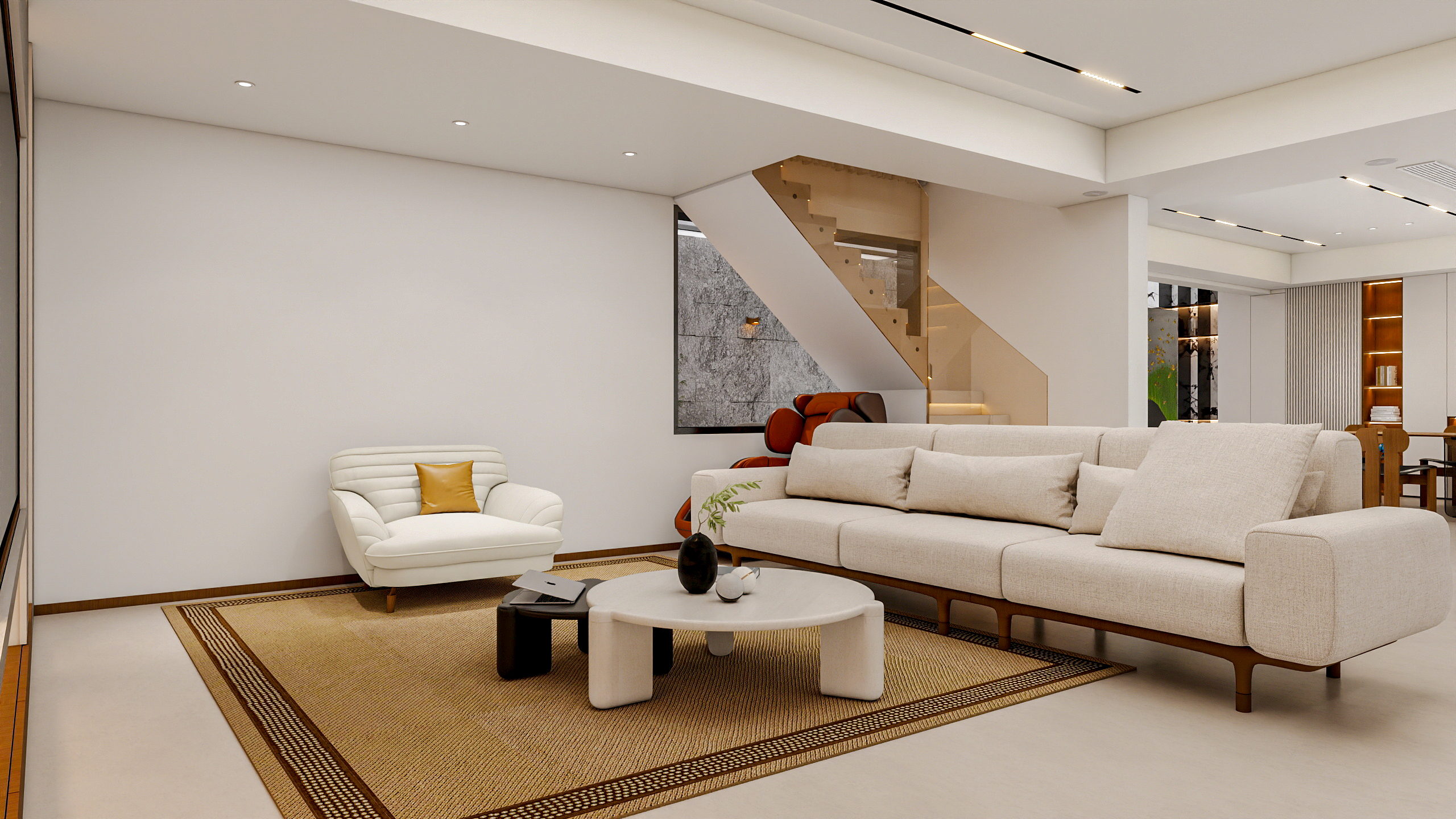 四川成都花间君邸（603平方现代极简底跃四居室）-2