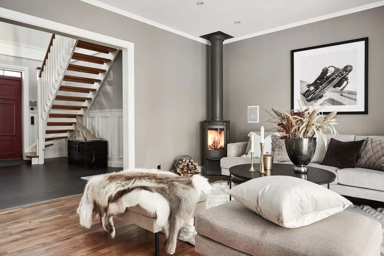 瑞典雪中明亮乡村别墅-4