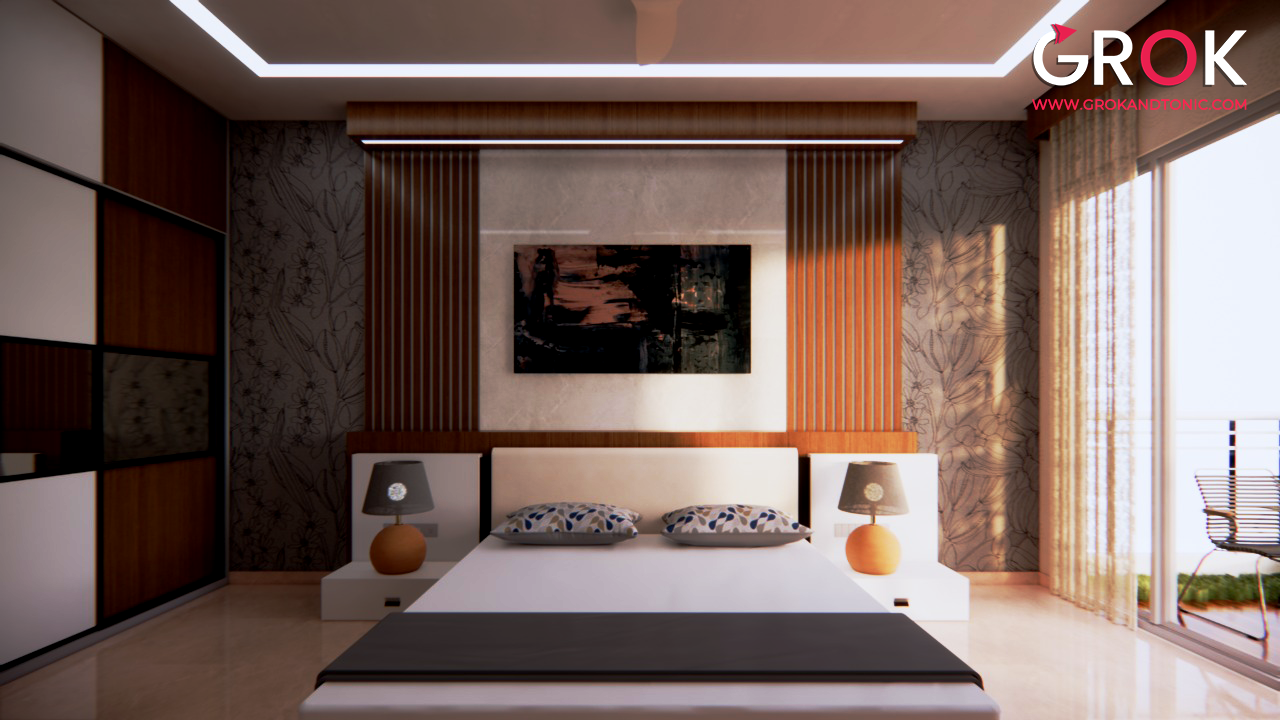 2BHK 3D Interior Design | GROK-10