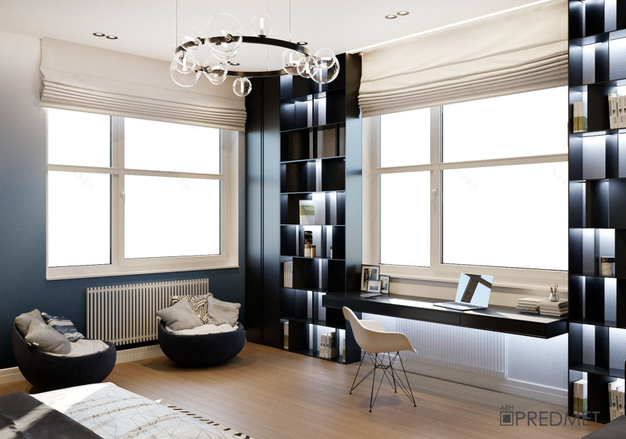 私人住宅二楼设计丨白俄罗斯明斯克-5