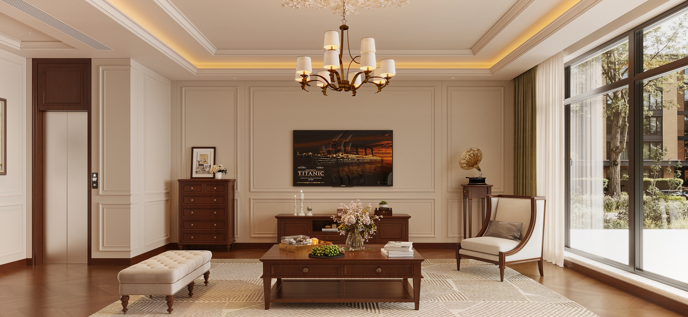 暖棕木质 + 奶油墙，我的治愈系复古家，宅家不想出门-0