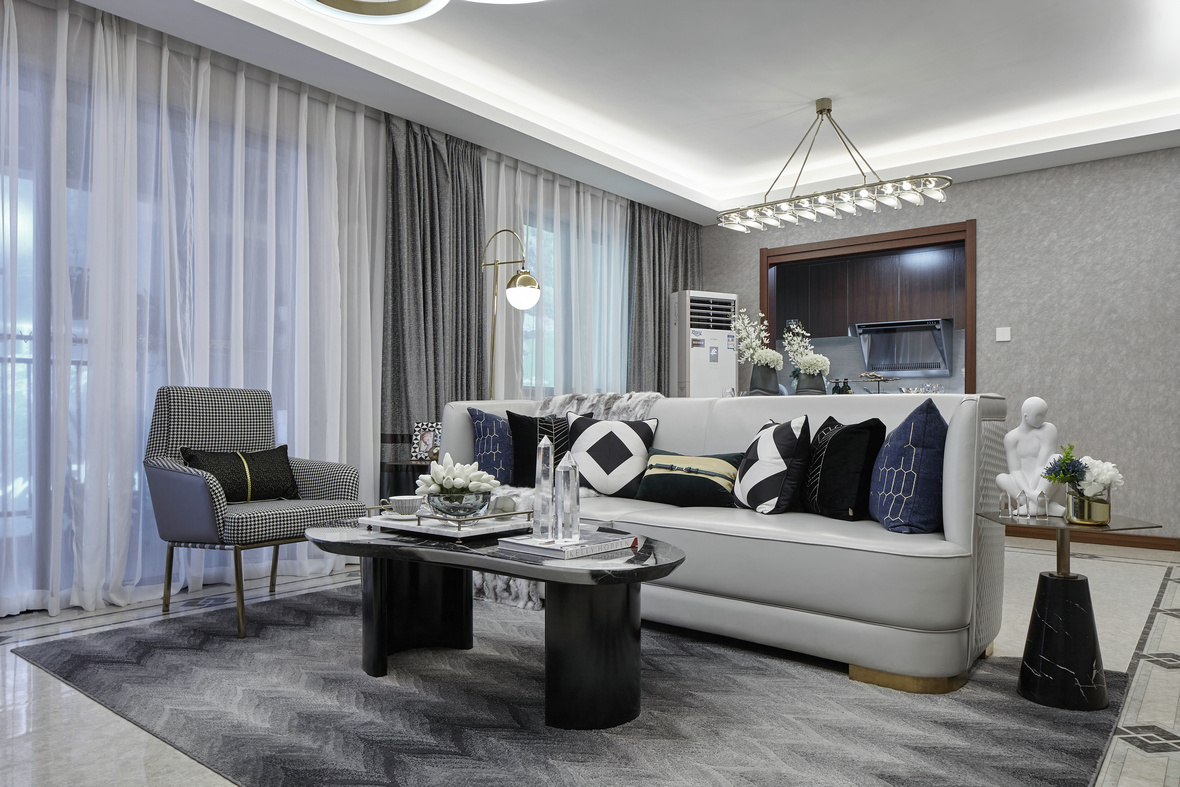 中山万科城轻奢样板间,低调优雅的生活美学-10