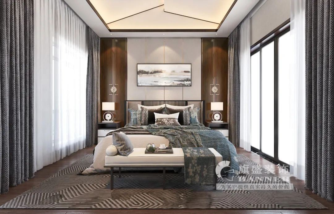 绛红之韵，山水之境——现代中式家居设计新诠释-63