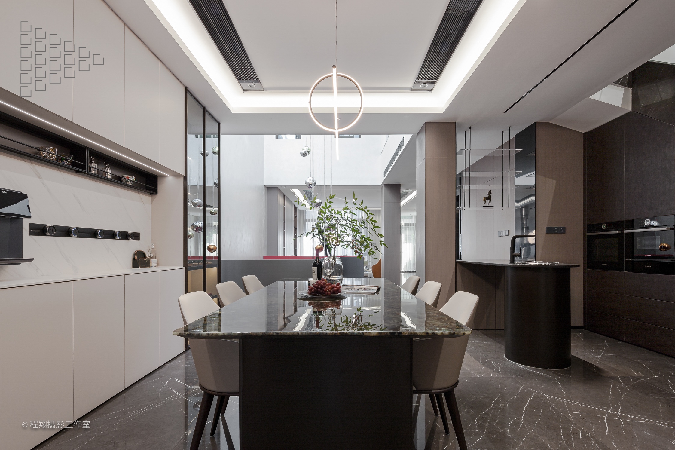 杭州金地十方别墅现代家装实景拍摄案例丨中国杭州丨夏萃,孔杰室内设计机构-8