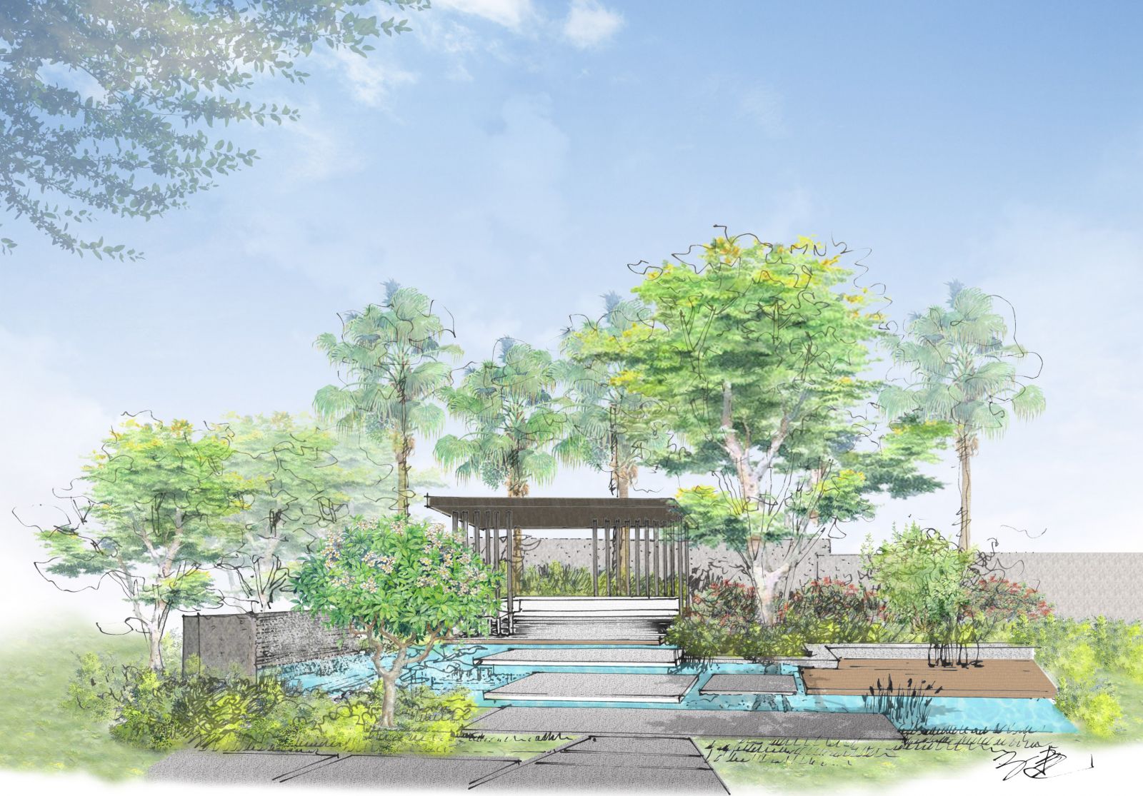 「萬隆青田」中庭住宅景觀設計丨中国台湾丨黃明智建築師事務所-3