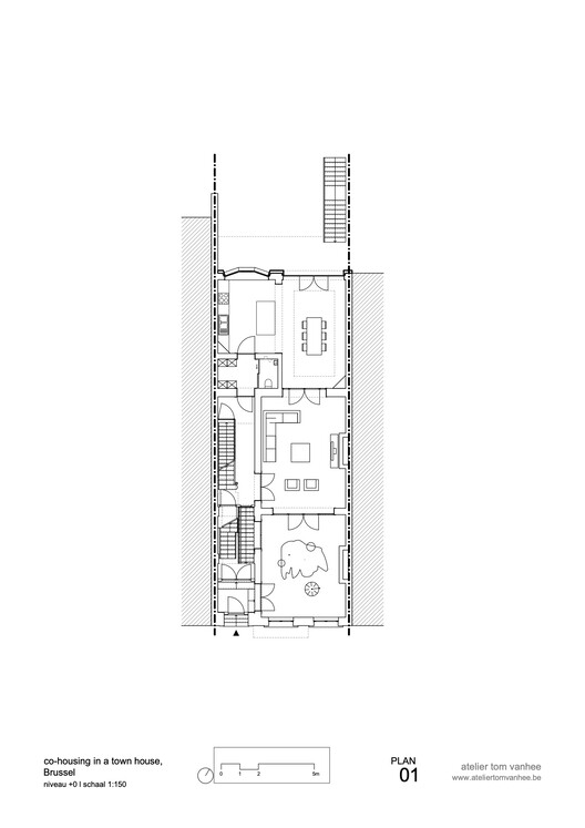 比利时布鲁塞尔共享住宅丨Atelier Tom Vanhee-17