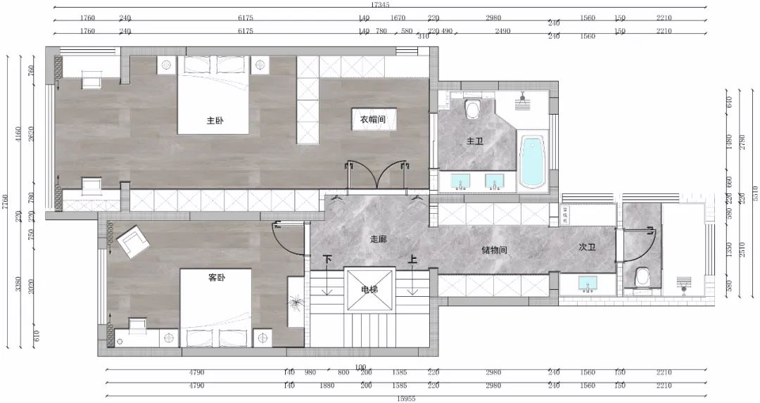 中海悦墅现代轻奢别墅设计丨中国西安丨青马别墅设计-61