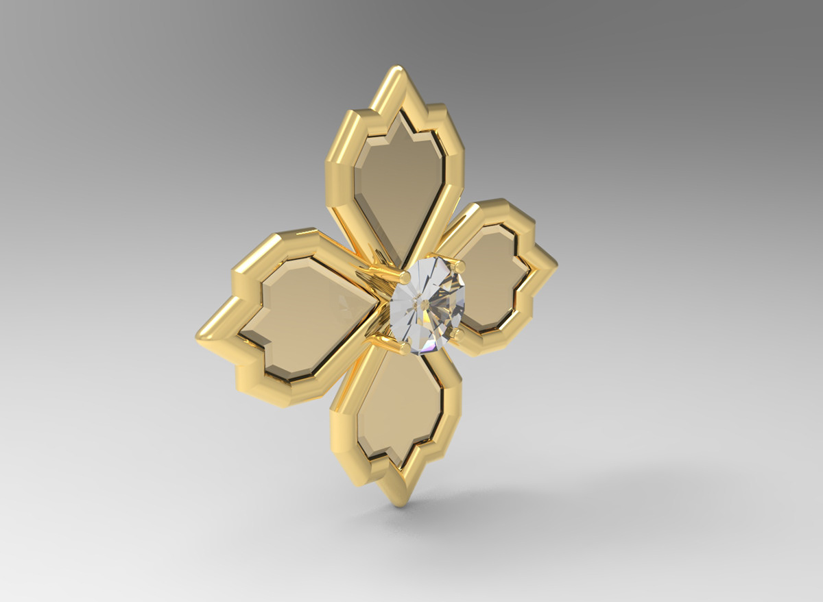 Clover/cross inspired pendants-5