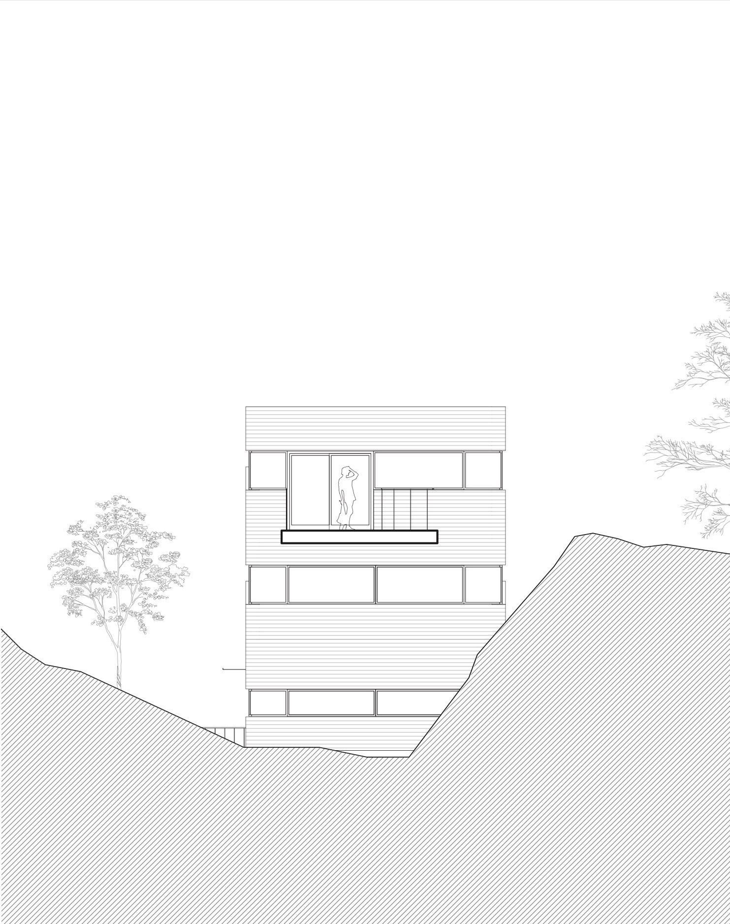 挪威别墅设计，岩石与玻璃的现代演绎-29