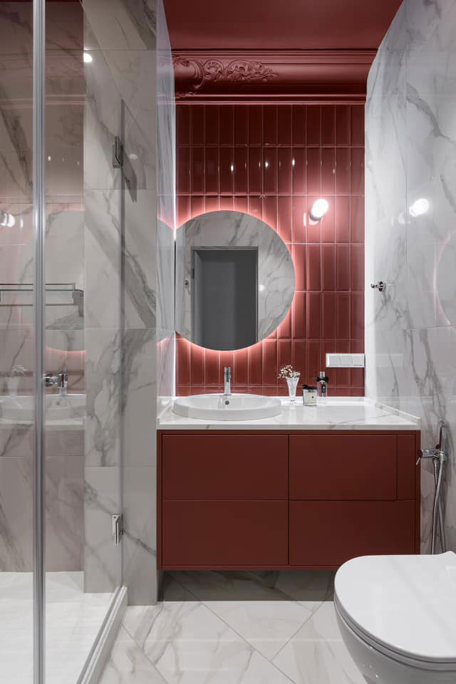 基辅现代公寓的古典艺术设计-12