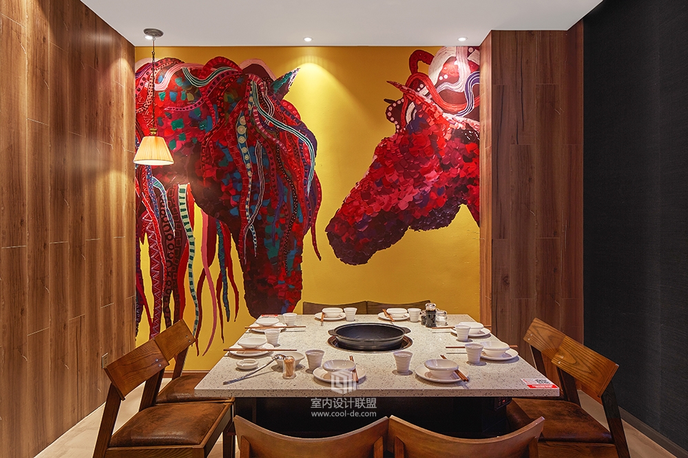 龙泉火锅店装修设计——丼致火锅装修设计-12