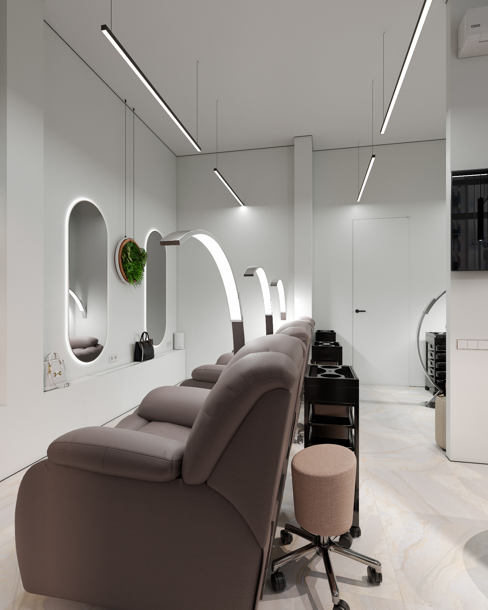 莫斯科睫毛嫁接沙龙室内设计丨布基纳法索波尼-7