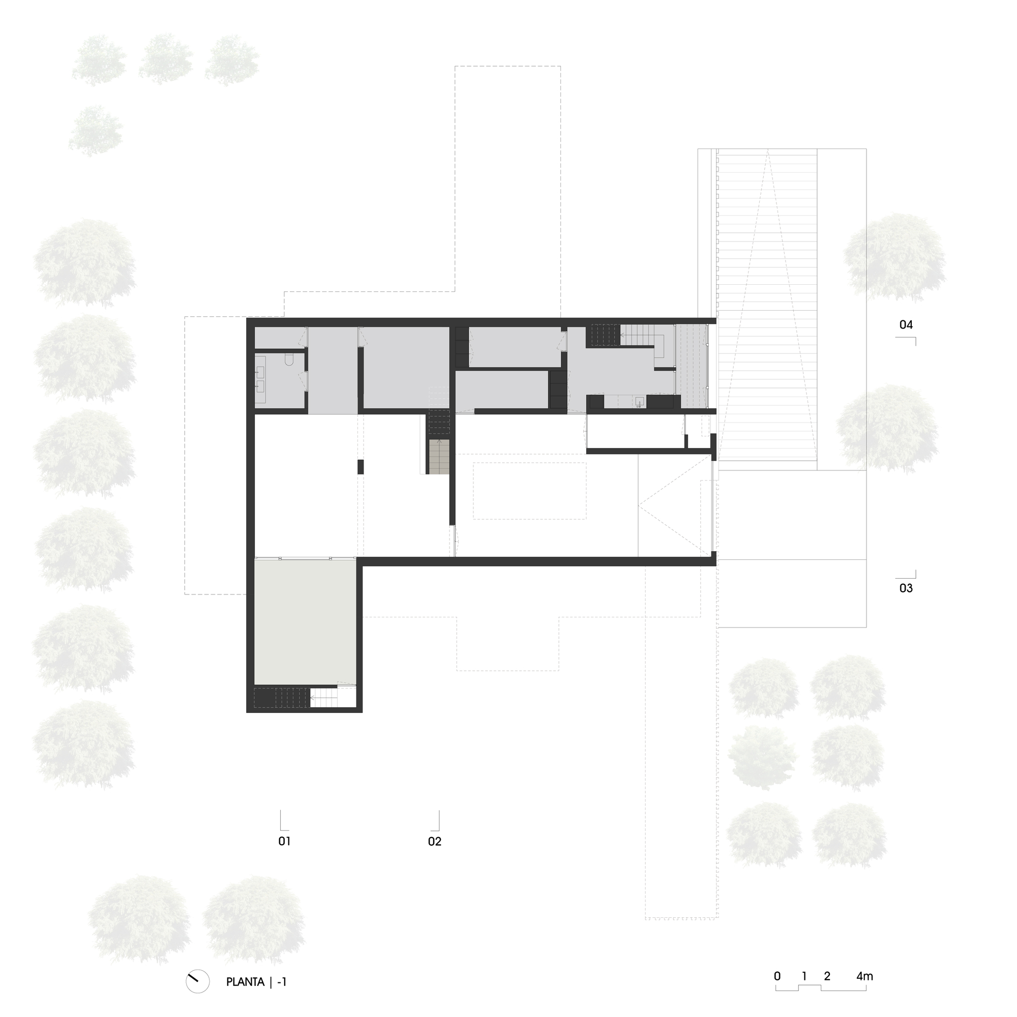 白色立方体别墅 | 打造室内外透明感-20