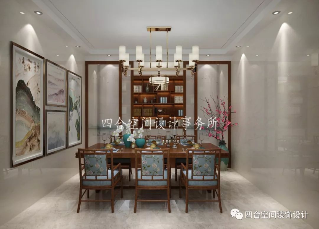 太原富佳苑四居室新中式设计,尽显东方古韵与创新时尚-11