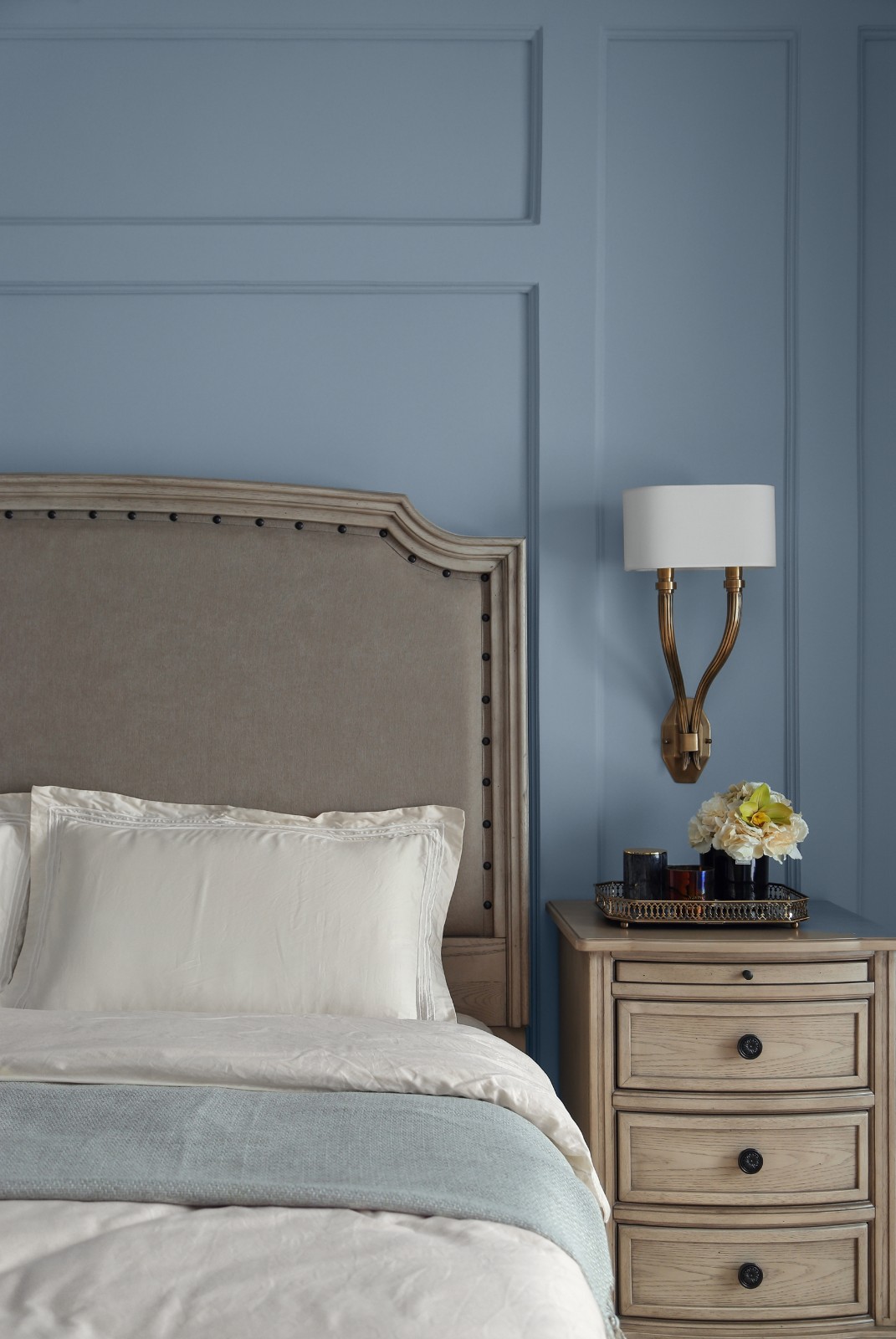 清羽设计 · 成都 178㎡优雅灰蓝家居,打造舒缓港湾氛围-40