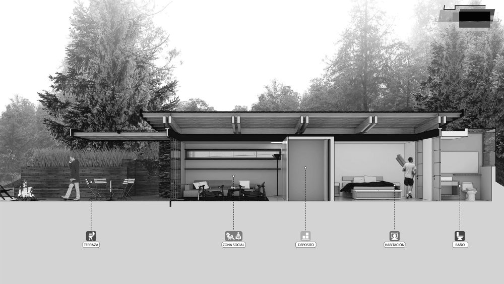 哥伦比亚山间隐秘度假小屋-52