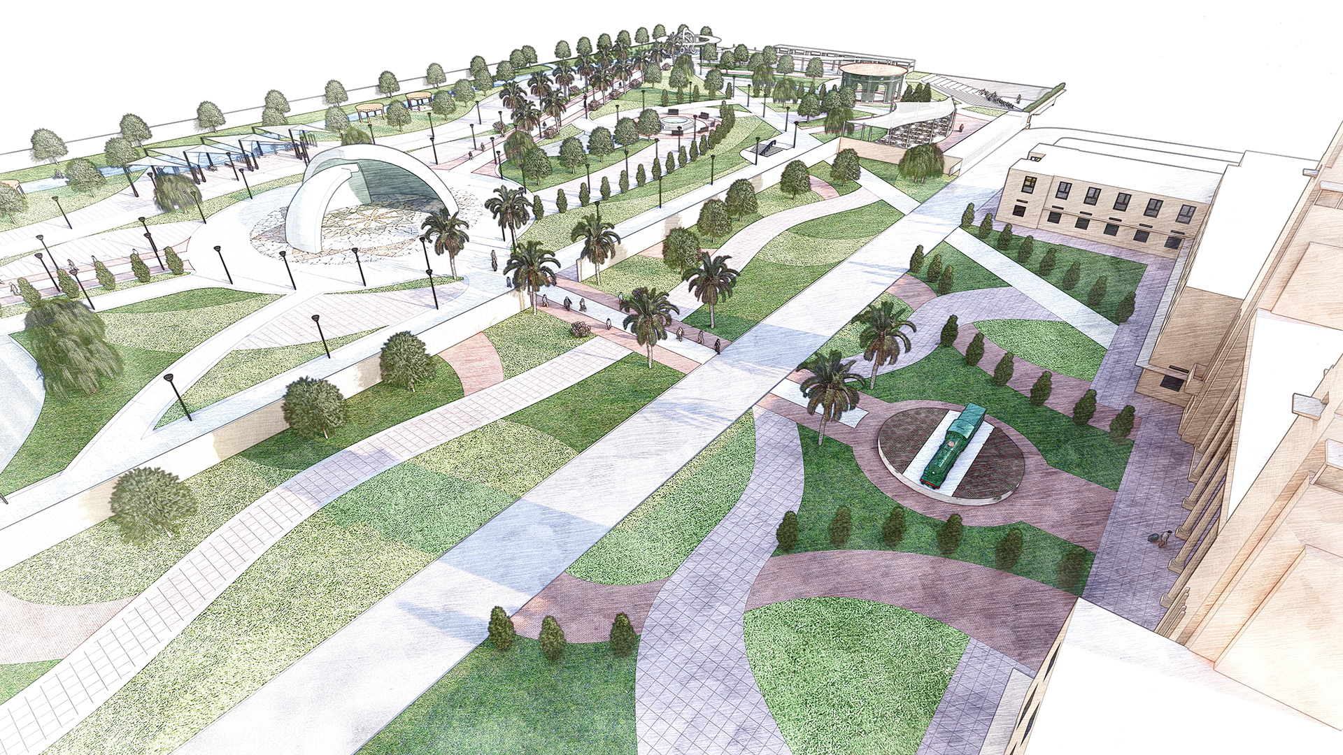 巴格达的中央火车站及其周边翻新与设计丨Amira G. ELgamasy等8人团队-13