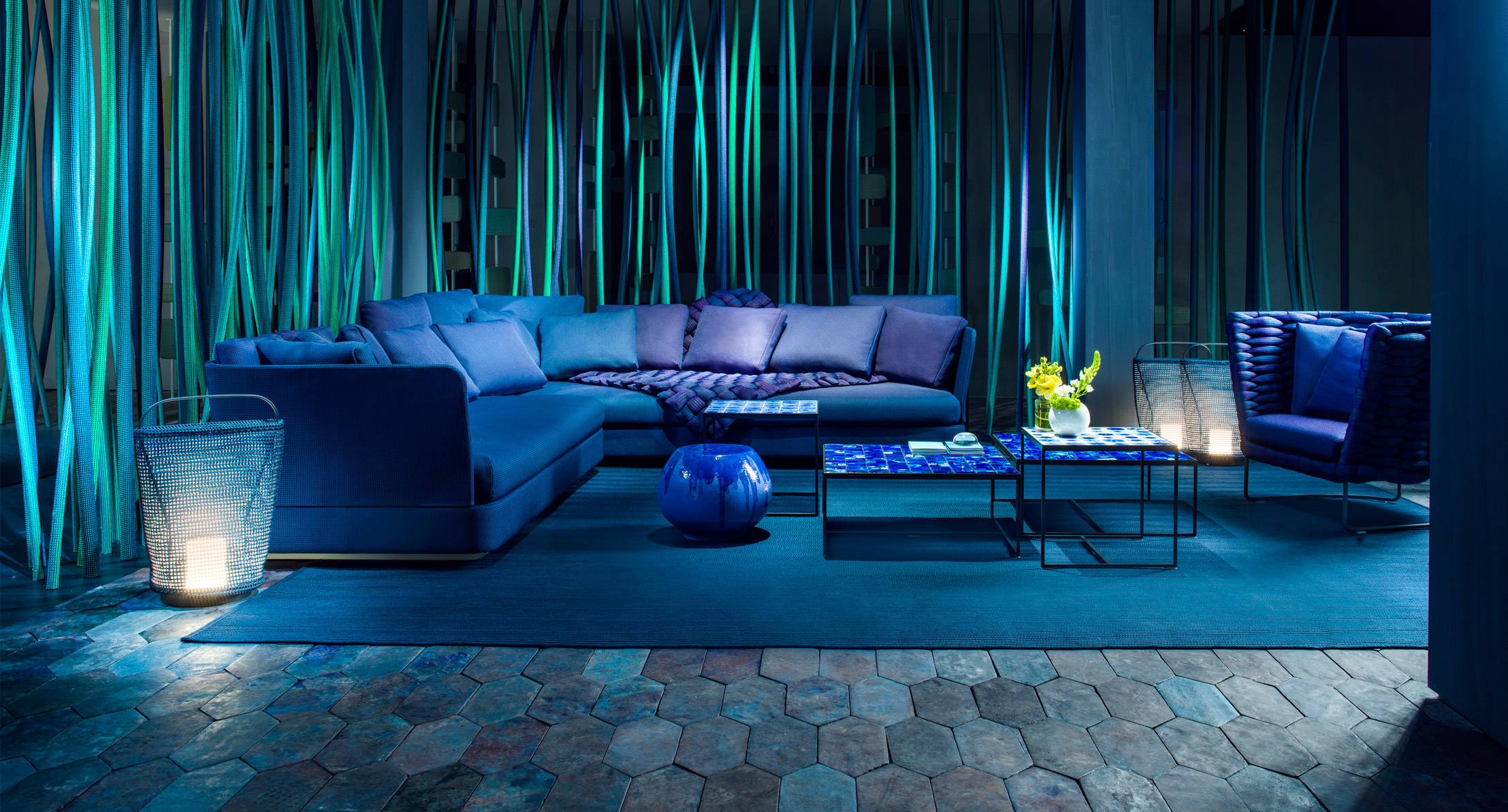 Cove, modular sofa and pouf - Paola Lenti - Outdoor-10