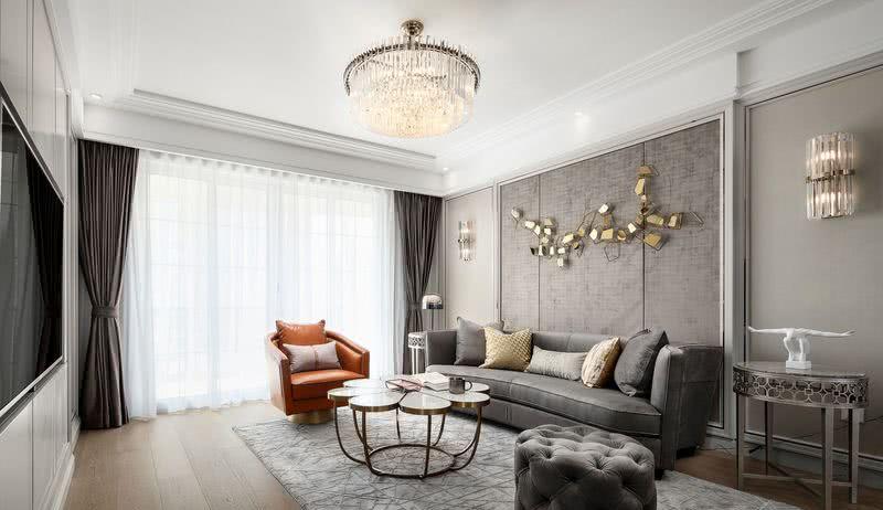 盛世年华 | 轻奢灰调美式空间设计-5