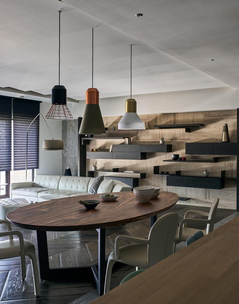 台北 Double Core 别墅,家庭核心与景观轴心-19