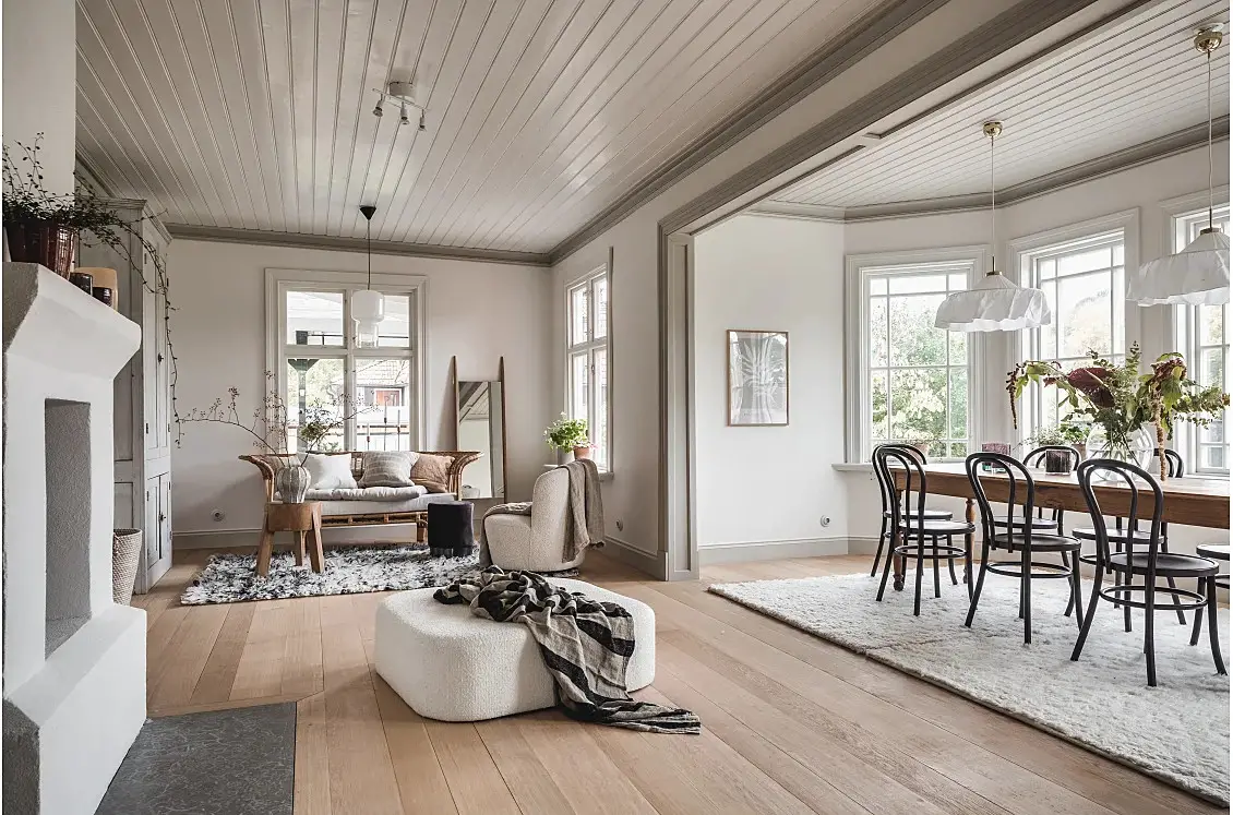 瑞典斯堪的纳维亚风格红木别墅设计-4