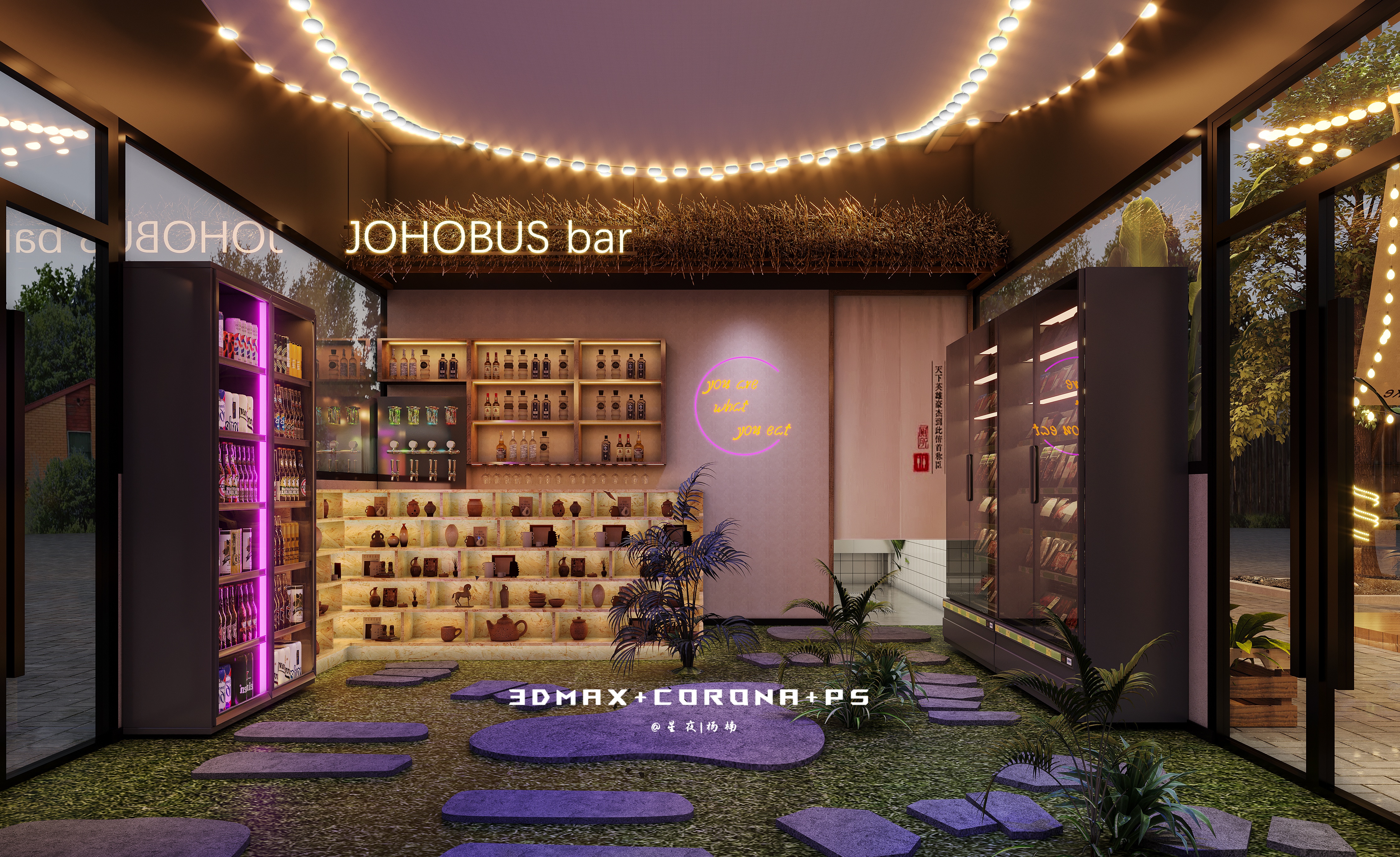 露营风烧烤店：都市中的自然秘境-1