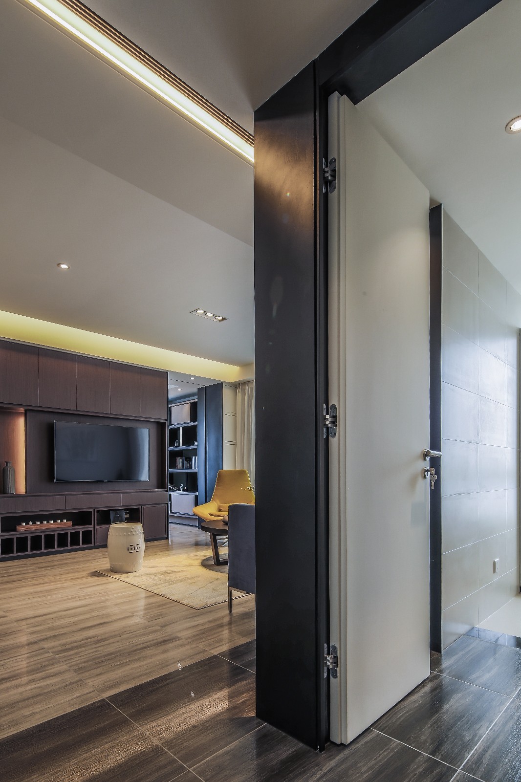 嘉兴144㎡素雅公寓︱越界空间设计-7