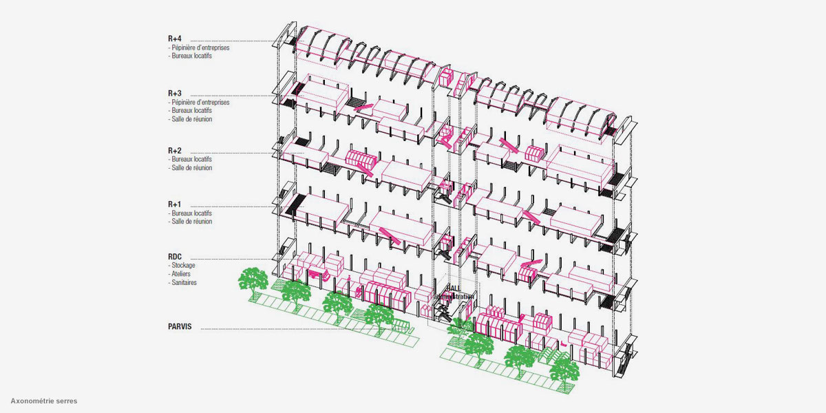 Entrepôts France tabac transformés en pépinière d'entreprises - CoCo architectureCoCo architecture-8