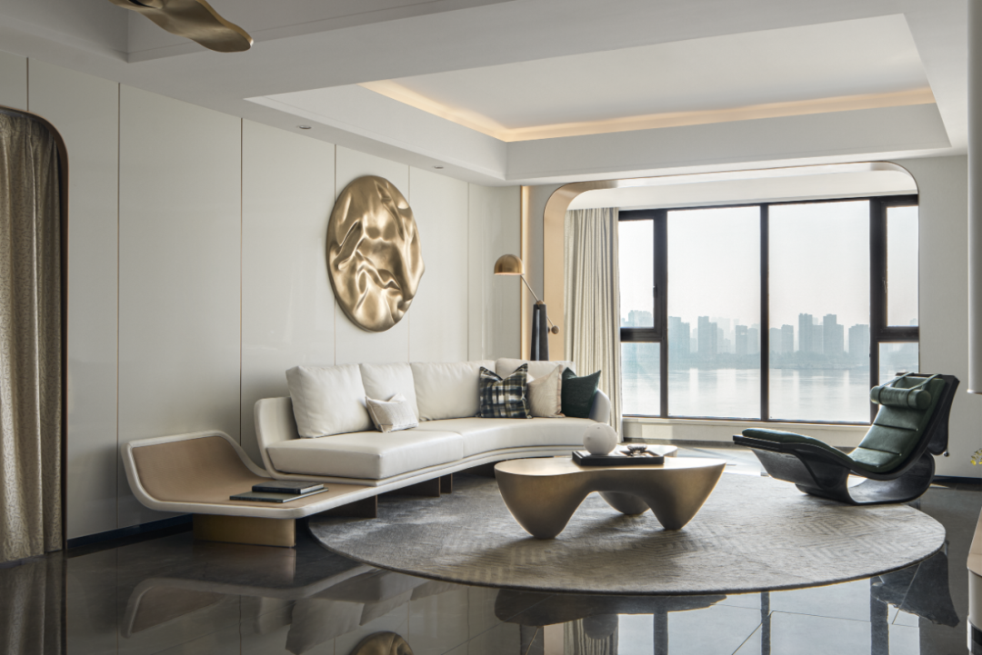 金茂(武汉)滨江金茂府245户型样板房丨中国武汉丨千墨设计-4