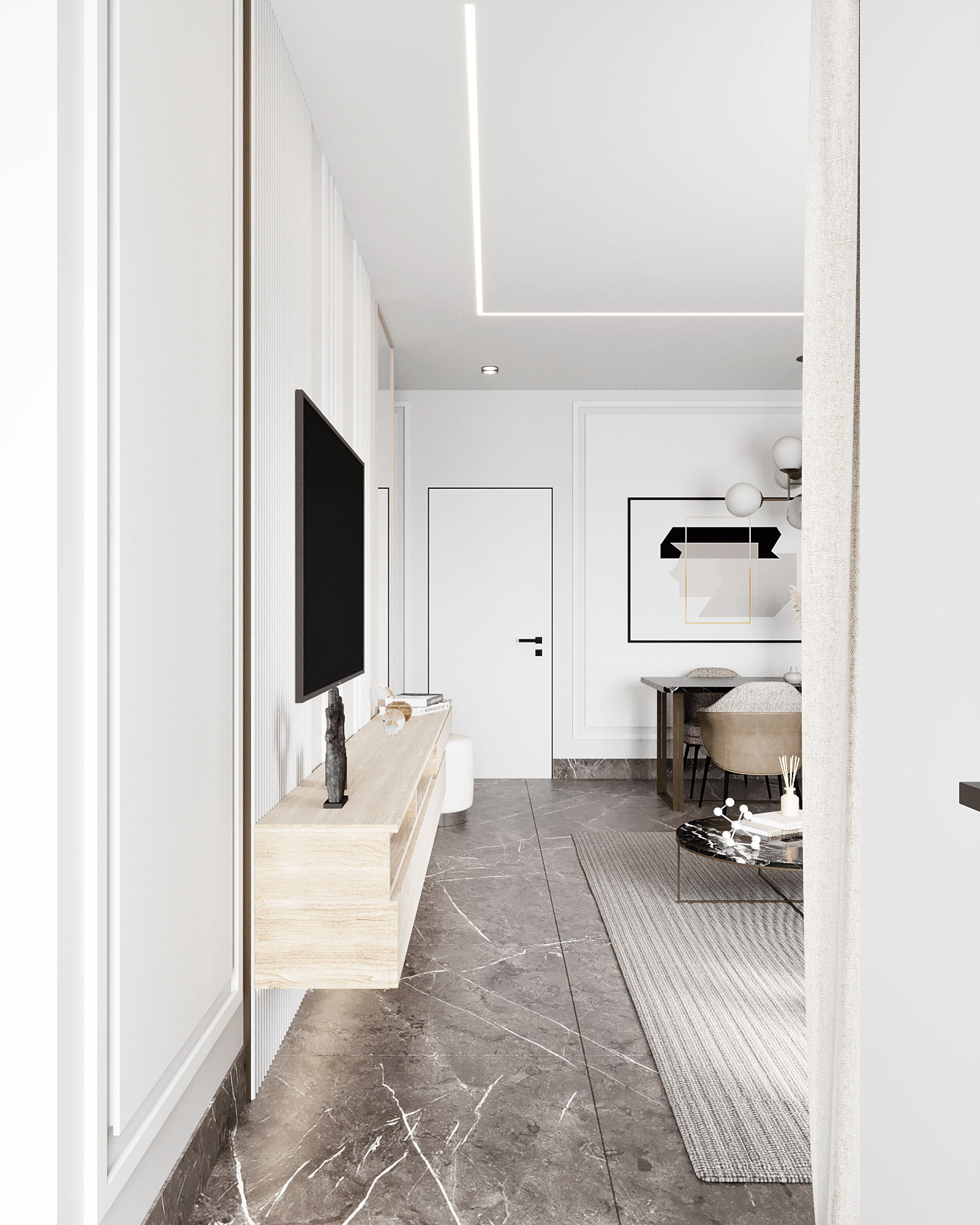 102㎡浅色系住宅设计 超舒适！-2