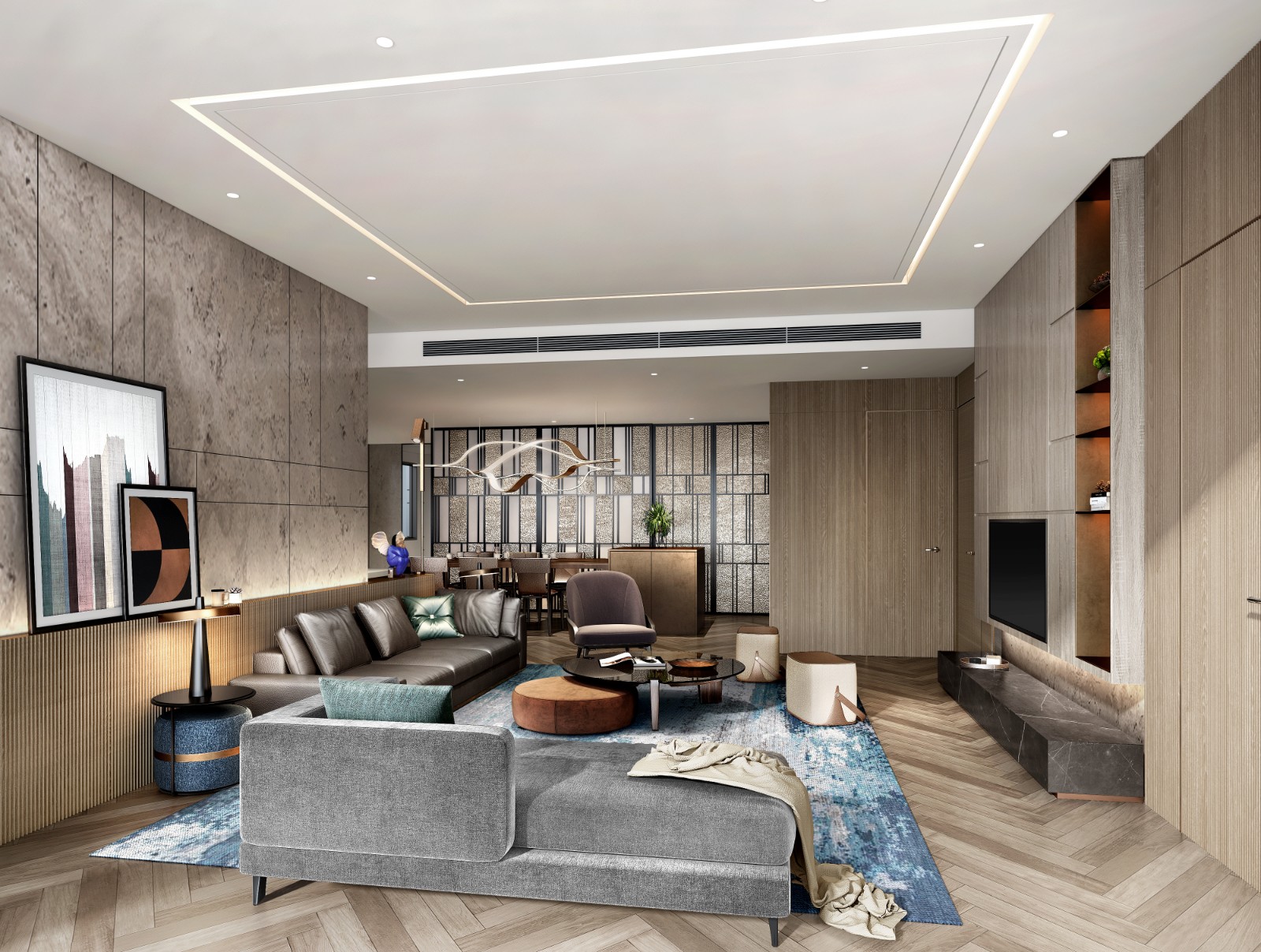 传统材料演绎现代生活美学 | 私人住宅设计案例-20