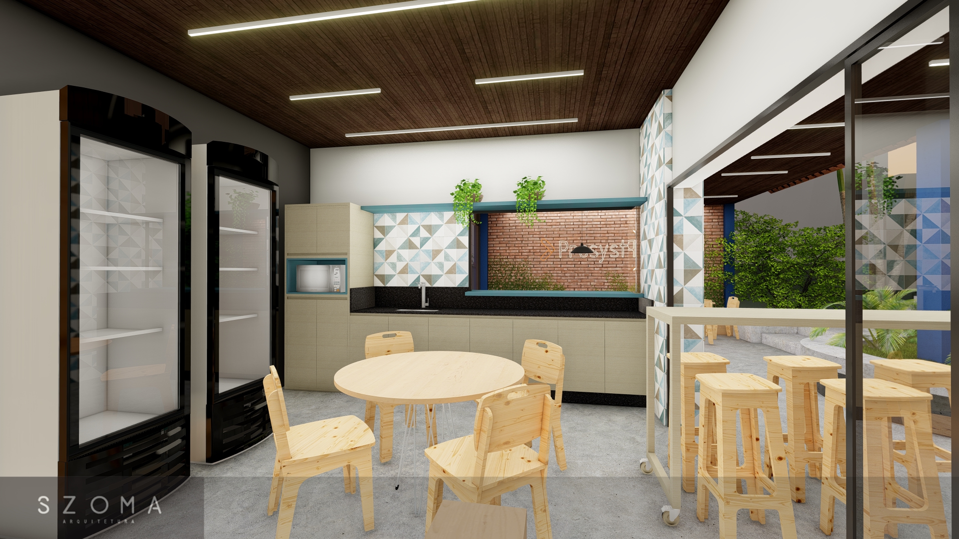 PST - área lazer corporativa | lounge space-7