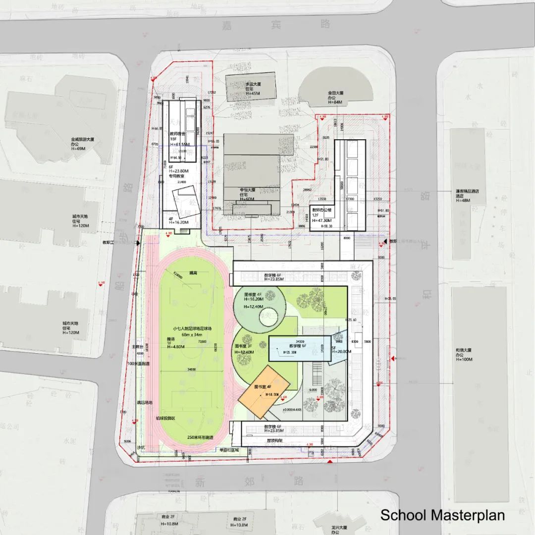 深圳罗湖船步街片区城市更新滨河实验学校丨中国深圳丨Aedas,深圳和华国际工程与设计有限公司联合体-7