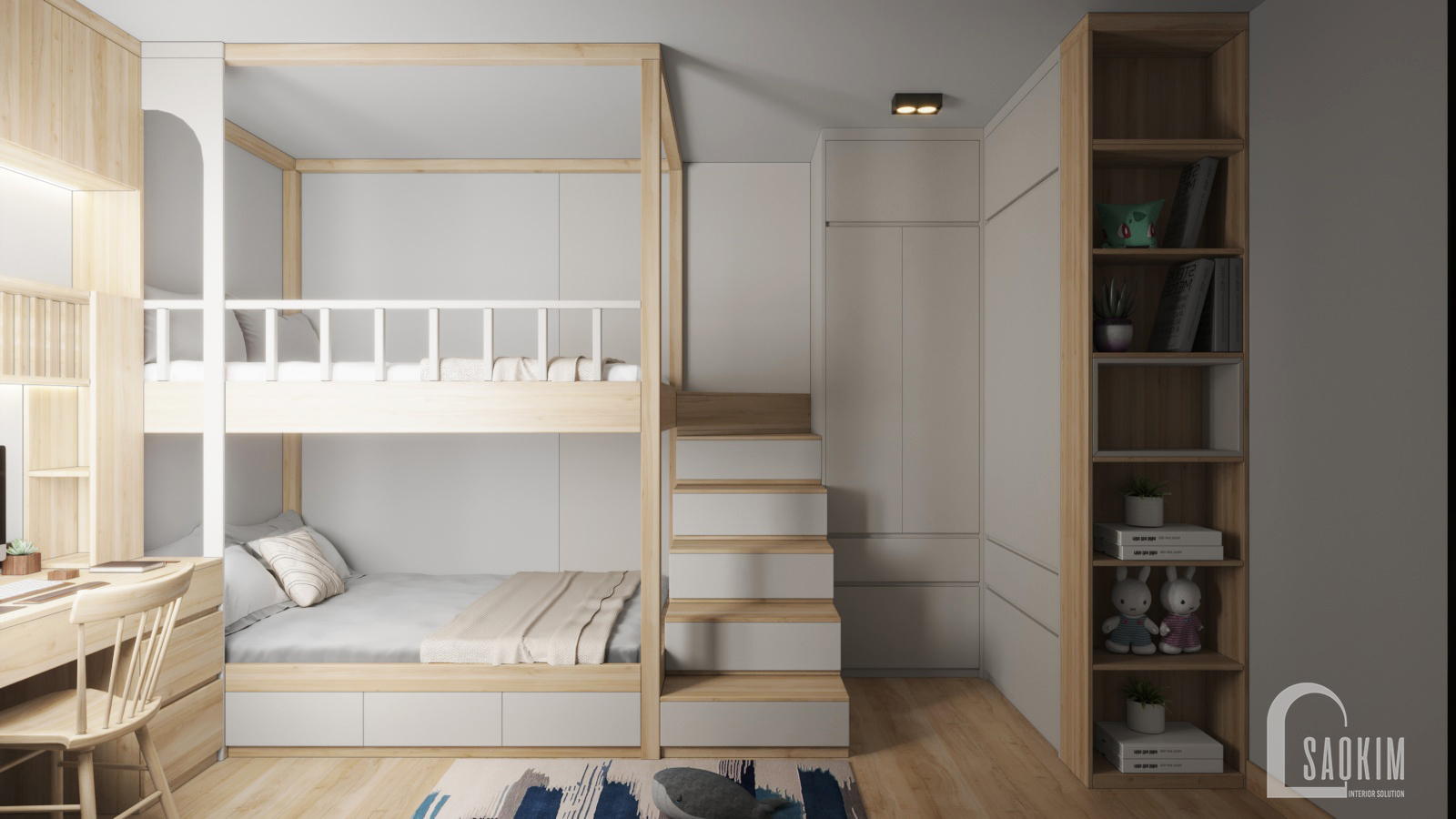 Vinhomes Ocean Park 公寓设计丨越南河内丨Sao Kim 室内设计公司-12