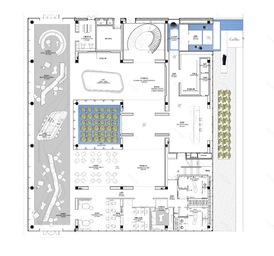卓越蔚蓝海岸销售中心 - 水迹 道胜设计-57