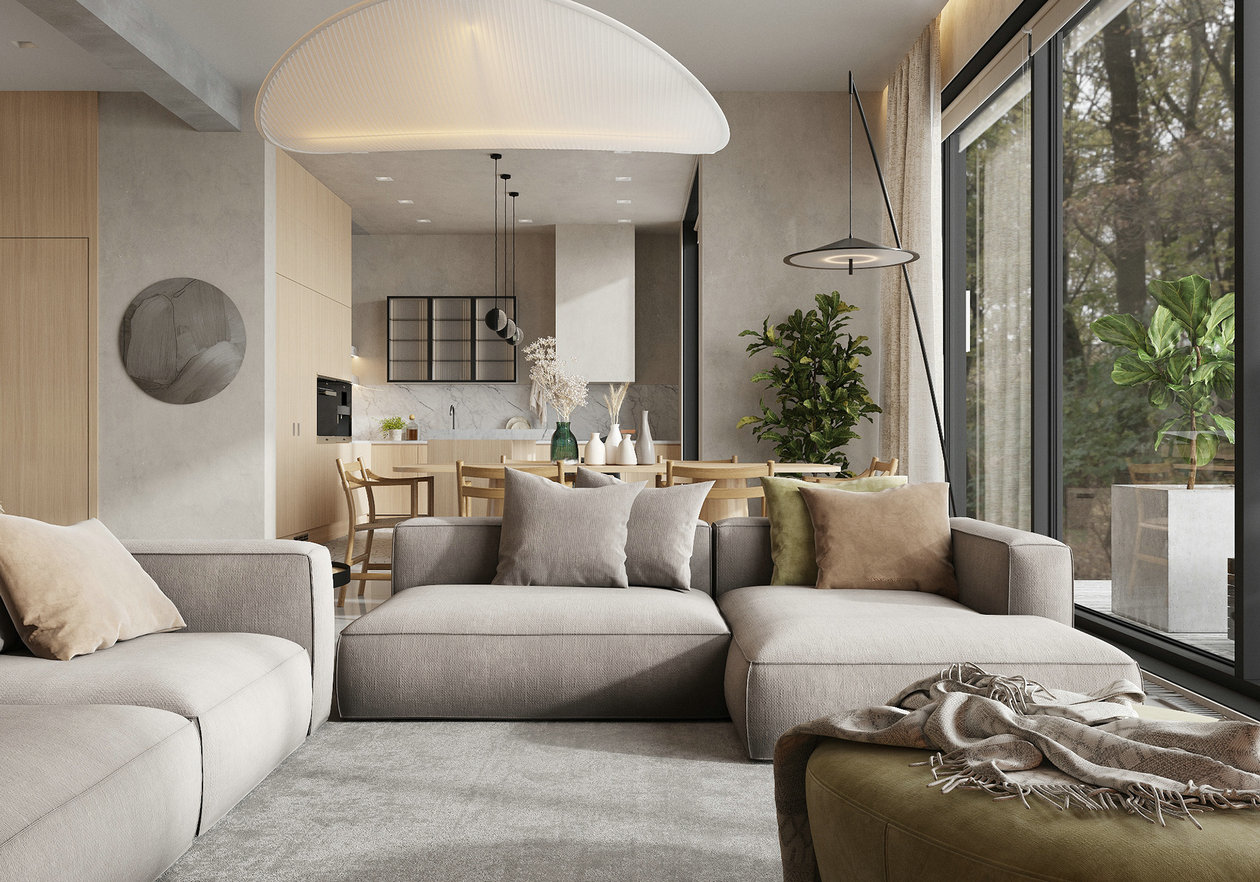 原木+高级灰打造舒适温馨居住空间-2