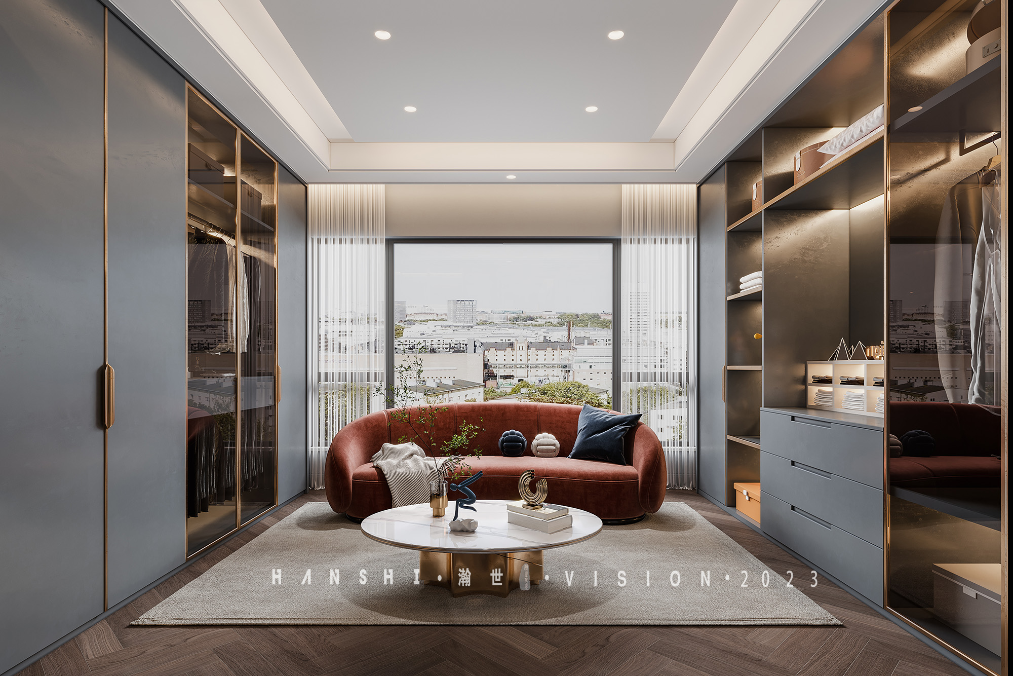 法式轻奢别墅丨瀚世表现-27