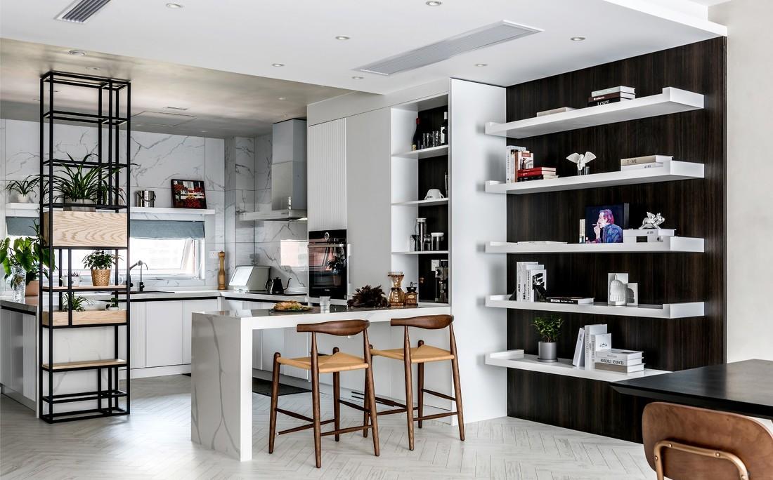 红房子开放式家居设计，自然元素打造复古质感-24